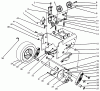 Toro 38540 (824) - 824 Power Shift Snowthrower, 1996 (6900001-6999999) Listas de piezas de repuesto y dibujos TRACTION DRIVE ASSEMBLY