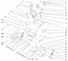 Toro 38542 (824) - 824 Power Shift Snowthrower, 1999 (99000001-99999999) Listas de piezas de repuesto y dibujos TRACTION DRIVE ASSEMBLY