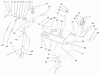Toro 38543 (824) - 824 Power Shift Snowthrower, 2001 (210000001-210999999) Listas de piezas de repuesto y dibujos HANDLE AND CONTROL ASSEMBLY