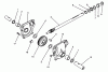Toro 38545 (828) - 828 Power Shift Snowthrower, 1988 (8000001-8999999) Listas de piezas de repuesto y dibujos 28" AUGER GEARCASE ASSEMBLY NO. 62-0441