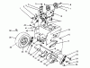 Toro 38545 (828) - 828 Power Shift Snowthrower, 1988 (8000001-8999999) Listas de piezas de repuesto y dibujos TRACTION DRIVE ASSEMBLY
