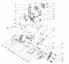 Toro 38545 (828) - 828 Power Shift Snowthrower, 1989 (9000001-9999999) Listas de piezas de repuesto y dibujos TRACTION DRIVE ASSEMBLY