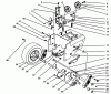 Toro 38555 (1028) - 1028 Power Shift Snowthrower, 1994 (4900001-4999999) Listas de piezas de repuesto y dibujos TRACTION DRIVE ASSEMBLY