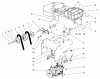 Toro 38556 (1028) - 1028 Power Shift Snowthrower, 1997 (7900001-7999999) Listas de piezas de repuesto y dibujos ENGINE ASSEMBLY