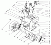 Toro 38556 (1028) - 1028 Power Shift Snowthrower, 1997 (7900001-7999999) Listas de piezas de repuesto y dibujos TRACTION DRIVE ASSEMBLY