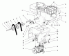 Toro 38556 (1028) - 1028 Power Shift Snowthrower, 1998 (8900001-8999999) Listas de piezas de repuesto y dibujos ENGINE ASSEMBLY