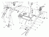 Toro 38555 (1028) - 1028 Power Shift Snowthrower, 1998 (890000001-899999999) Listas de piezas de repuesto y dibujos HANDLE ASSEMBLY