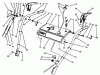 Toro 38556 (1028) - 1028 Power Shift Snowthrower, 1996 (6900001-6999999) Listas de piezas de repuesto y dibujos HANDLE ASSEMBLY