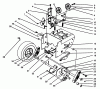 Toro 38556 (1028) - 1028 Power Shift Snowthrower, 1996 (6900001-6999999) Listas de piezas de repuesto y dibujos TRACTION DRIVE ASSEMBLY