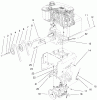 Toro 38559 (1028) - 1028 Power Shift Snowthrower, 1999 (99000001-99999999) Listas de piezas de repuesto y dibujos ENGINE & TRANSMISSION DRIVE ASSEMBLY