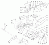 Toro 38559 (1028) - 1028 Power Shift Snowthrower, 1999 (99000001-99999999) Listas de piezas de repuesto y dibujos TRACTION DRIVE ASSEMBLY