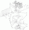 Toro 38559 (1028) - 1028 Power Shift Snowthrower, 2000 (200000001-200999999) Listas de piezas de repuesto y dibujos ENGINE AND TRANSMISSION ASSEMBLY
