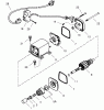 Toro 38559 (1028) - 1028 Power Shift Snowthrower, 2001 (210000001-210999999) Listas de piezas de repuesto y dibujos ELECTRIC STARTER NO. 33329E (OPTIONAL ON: 38559)