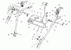 Toro 38565 (1132) - 1132 Power Shift Snowthrower, 1988 (8000001-8999999) Listas de piezas de repuesto y dibujos HANDLE ASSEMBLY