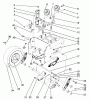 Toro 38566 (1132) - 1132 Power Shift Snowthrower, 1991 (1000001-1999999) Listas de piezas de repuesto y dibujos TRACTION DRIVE ASSEMBLY