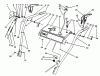 Toro 38580 (1132) - 1132 Power Shift Snowthrower, 1993 (3900001-3999999) Listas de piezas de repuesto y dibujos HANDLE ASSEMBLY