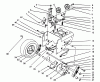 Toro 38580 (1132) - 1132 Power Shift Snowthrower, 1993 (3900001-3999999) Listas de piezas de repuesto y dibujos TRACTION DRIVE ASSEMBLY