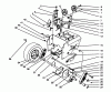 Toro 38566 (1132) - 1132 Power Shift Snowthrower, 1994 (49000001-49999999) Listas de piezas de repuesto y dibujos TRACTION DRIVE ASSEMBLY