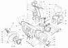 Toro 38570 (828) - 828 Power Shift Snowthrower, 1990 (0000001-0999999) Listas de piezas de repuesto y dibujos HOUSING & CHUTE ASSEMBLY
