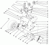 Toro 38570 (828) - 828 Power Shift Snowthrower, 1992 (2000001-2999999) Listas de piezas de repuesto y dibujos TRACTION DRIVE ASSEMBLY