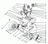 Toro 38570 (828) - 828 Power Shift Snowthrower, 1994 (4900001-4999999) Listas de piezas de repuesto y dibujos TRACTION DRIVE ASSEMBLY