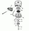 Toro 38573 (828) - 828 Power Shift Snowthrower, 1988 (8000001-8999999) Listas de piezas de repuesto y dibujos REWIND STARTER NO. 590630