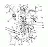 Toro 38573 (828) - 828 Power Shift Snowthrower, 1988 (8000001-8999999) Listas de piezas de repuesto y dibujos TRACTION LINKAGE ASSEMBLY