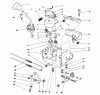 Toro 38574 (828) - 828 Power Shift Snowthrower, 1990 (0000001-0999999) Listas de piezas de repuesto y dibujos TRACTION LINKAGE ASSEMBLY