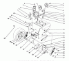Toro 38574 (828) - 828 Power Shift Snowthrower, 1991 (1000001-1999999) Listas de piezas de repuesto y dibujos TRACTION DRIVE ASSEMBLY