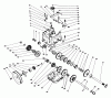 Toro 38574 (828) - 828 Power Shift Snowthrower, 1991 (1000001-1999999) Listas de piezas de repuesto y dibujos TRANSMISSION ASSEMBLY NO. 66-8030