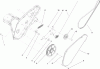 Toro 38582 - Power Clear Snowthrower, 2008 (280000001-280999999) Listas de piezas de repuesto y dibujos ROTOR DRIVE ASSEMBLY