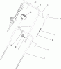 Toro 38584 - Power Clear Snowthrower, 2009 (290000001-290999999) Listas de piezas de repuesto y dibujos HANDLE ASSEMBLY