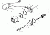 Toro 38586 - Power Clear Snowthrower, 2008 (280000001-280999999) Listas de piezas de repuesto y dibujos ELECTRIC STARTER NO. 37657 TECUMSEH LH195SP-67530D