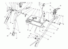 Toro 38590 (1232) - 1232 Power Shift Snowthrower, 1997 (7900001-7999999) Listas de piezas de repuesto y dibujos HANDLE ASSEMBLY