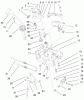 Toro 38591 (1232) - 1232 Power Shift Snowthrower, 1999 (9900001-9999999) Listas de piezas de repuesto y dibujos TRACTION LINKAGE ASSEMBLY