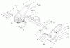 Toro 38602 - Snow Commander Snowthrower, 2001 (210000001-210999999) Listas de piezas de repuesto y dibujos UPPER HOUSING AND SIDE PLATE ASSEMBLY