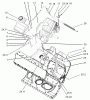 Toro 38601 - Snow Commander Snowthrower, 2004 (240000001-240999999) Listas de piezas de repuesto y dibujos ENGINE AND FRAME ASSEMBLY