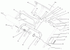 Toro 38601 - Snow Commander Snowthrower, 2004 (240000001-240999999) Listas de piezas de repuesto y dibujos UPPER HANDLE ASSEMBLY