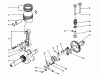 Toro 62005 (T500) - Generator, T500, 1985 (5000001-5999999) Listas de piezas de repuesto y dibujos CRANKSHAFT & CAMSHAFT ASSEMBLY
