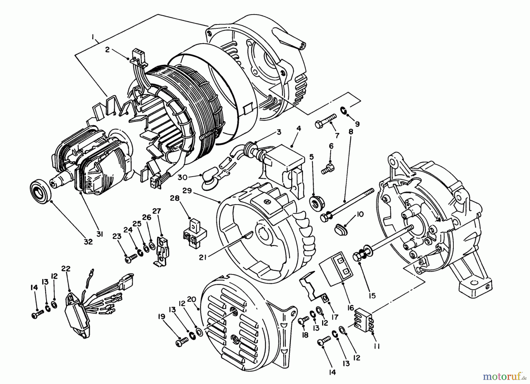  Toro Neu Generators 62008 (T800) - Toro Generator, T800, 1986 (6000001-6999999) MAGNETO-GENERATOR