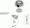 Toro 38607 (622E) - 622E Power Throw Snowthrower, 2007 (270000001-270999999) Listas de piezas de repuesto y dibujos REWIND STARTER NO. 590749 TECUMSEH OH195SA-72563G