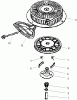 Toro 38635 (828 LE) - Power Max 828 LE Snowthrower, 2004 (240000001-240999999) Listas de piezas de repuesto y dibujos REWIND STARTER ASSEMBLY NO. 590733 (OPTIONAL) TECUMSEH HMSK-100 159495Y