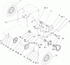 Toro 38640 (1028 LXE) - Power Max 1028 LXE Snowthrower, 2005 (250010001-250999999) Listas de piezas de repuesto y dibujos WHEEL CLUTCH ASSEMBLY