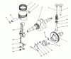 Toro 62018 (T1800) - Generator, T1800, 1988 (8000001-8999999) Listas de piezas de repuesto y dibujos CRANKSHAFT & CAM SHAFT ASSEMBLY