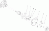 Toro 38650 (1128 OXE) - Power Max 1128 OXE Snowthrower, 2005 (250000001-250010000) Listas de piezas de repuesto y dibujos WHEEL CLUTCH SPROCKET ASSEMBLY