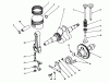 Toro 62025 (T2500) - Generator, T2500, 1983 (3000001-3999999) Listas de piezas de repuesto y dibujos CRANKSHAFT & CAMSHAFT