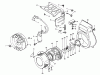Toro 62025 (T2500) - Generator, T2500, 1986 (6000001-6999999) Listas de piezas de repuesto y dibujos REWIND STARTER & MAGNETO ASSEMBLY