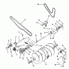Toro 79360 - 42" Snowthrower, 300 Series Garden Tractors, 1994 (4900001-4999999) Listas de piezas de repuesto y dibujos AUGER ASSEMBLY