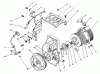 Toro 62032 (T3000D) - Generator, T3000D, 1984 (4000001-4999999) Listas de piezas de repuesto y dibujos RECOIL STARTER ASSEMBLY