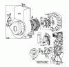 Toro 58125 - 26" Tiller, 1974 (4000001-4999999) Listas de piezas de repuesto y dibujos REWIND STARTER ASSEMBLY